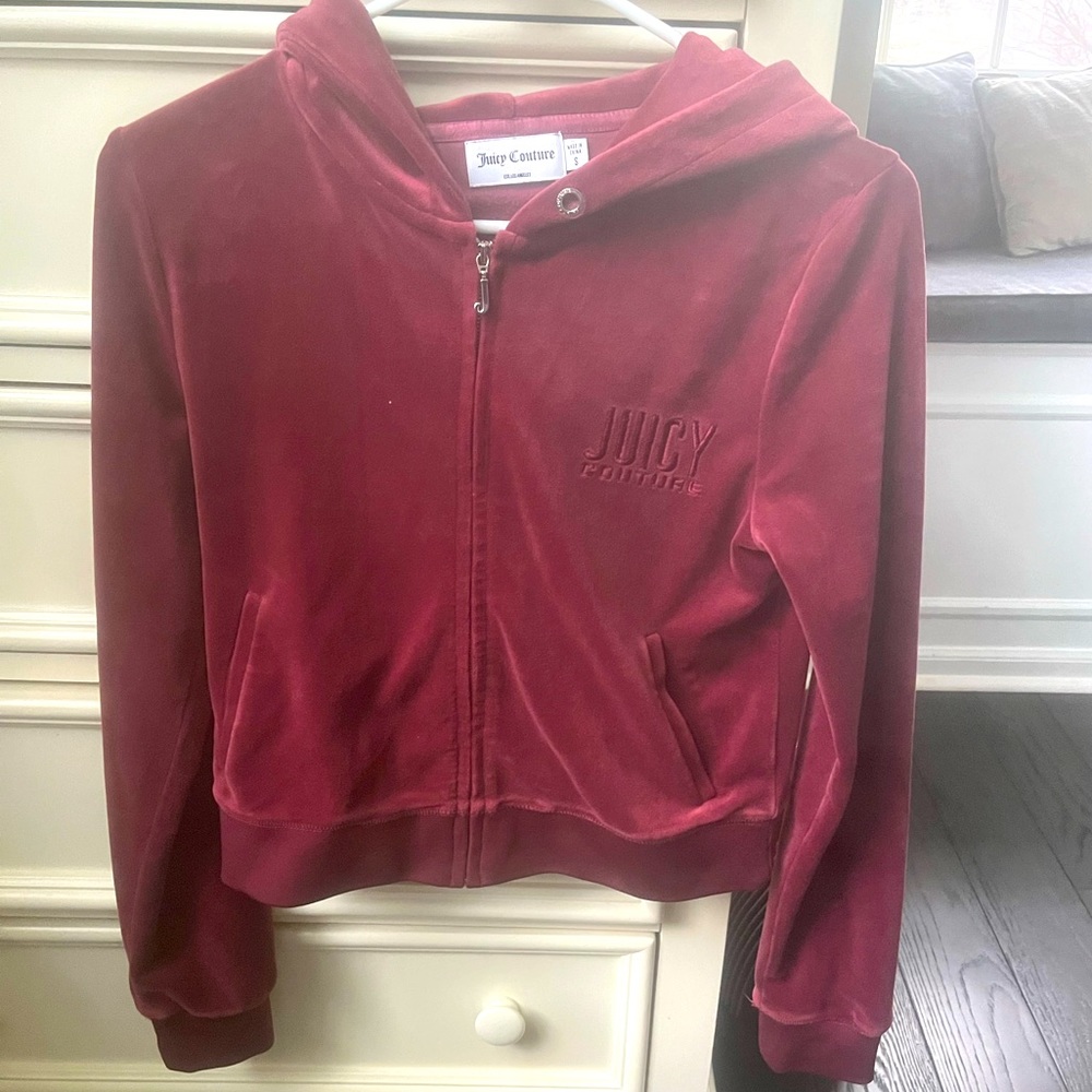 Red Juicy Couture Track Sweatshirt